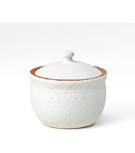 Amazon｜日本陶彩 塩壺（小・白）｜塩・コショウ入れ オンライン通販